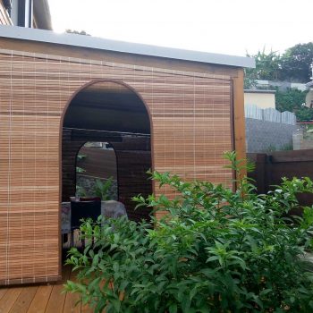 store porte arrondie naturel